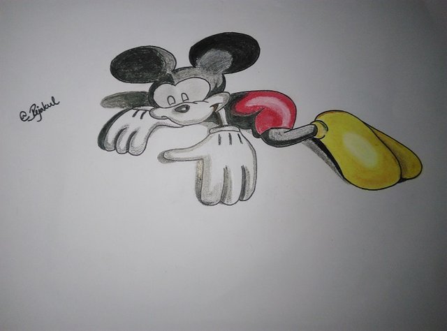 mickey mouse 3d drawing