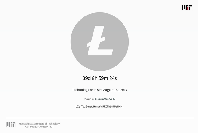 MIT Litecoin Announcement