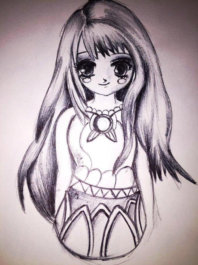 Draw anime girl with pen by Faeleas  Fiverr