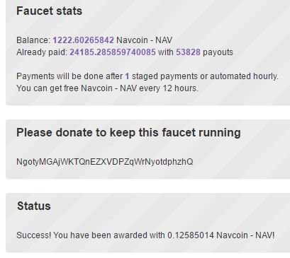 NavCoin Faucet