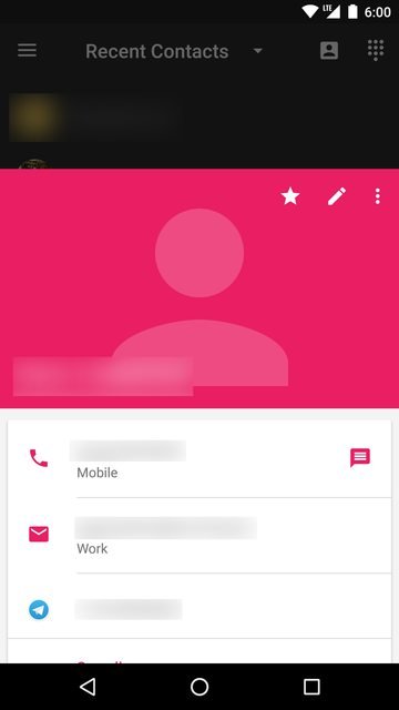 ASAP Launcher - Contact Preview