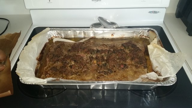 Cooked meatloaf