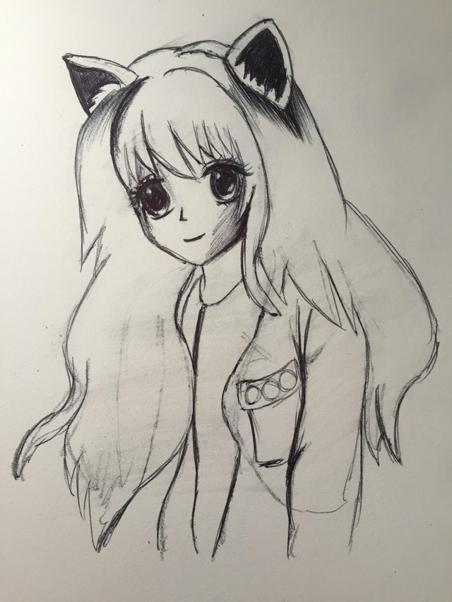 Anime Cat Girl Original Drawing By Kaylin — Steemit