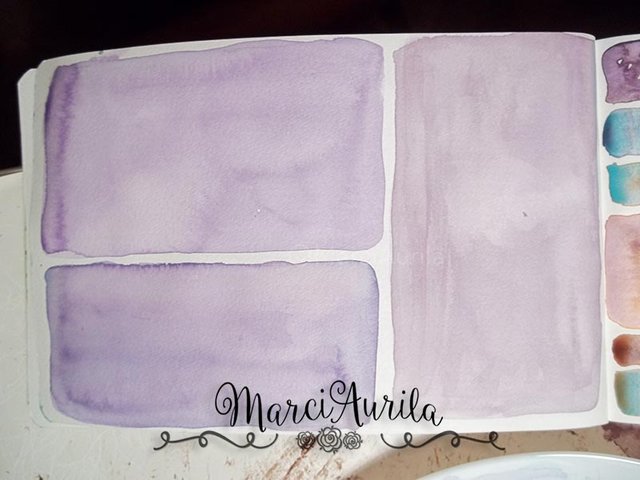 watercolor purple blocks