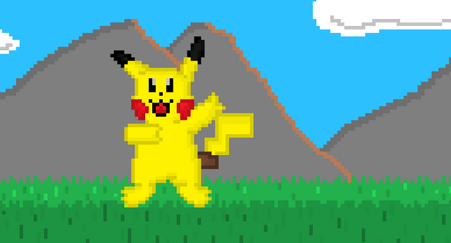 Pixel Art Pikachu Juego Y Serie Pokemon Steemit