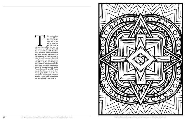 Complete Book Holy Spirit Meditation Drawings A Coloring Book For Everyone Steemit