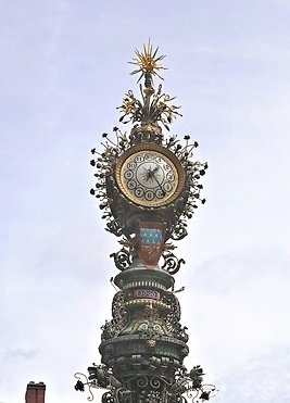 Amiens clock tower - detail