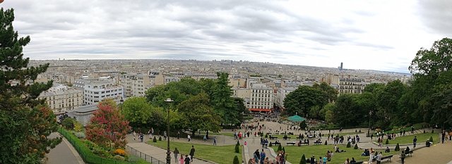 Panorama from the plaza in front of Sacré Coeur