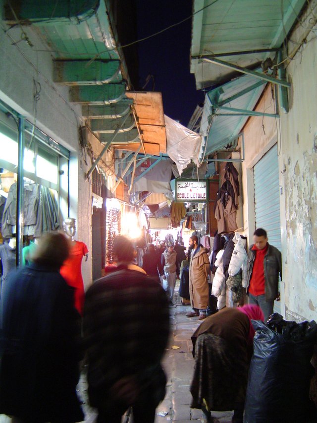 Typical souk shops