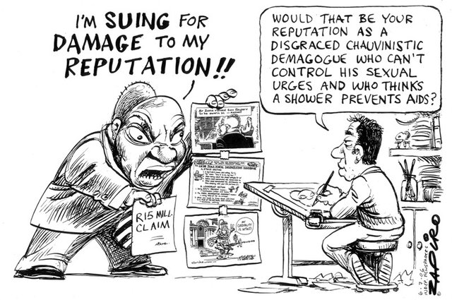 Zapiro Zuma reputation