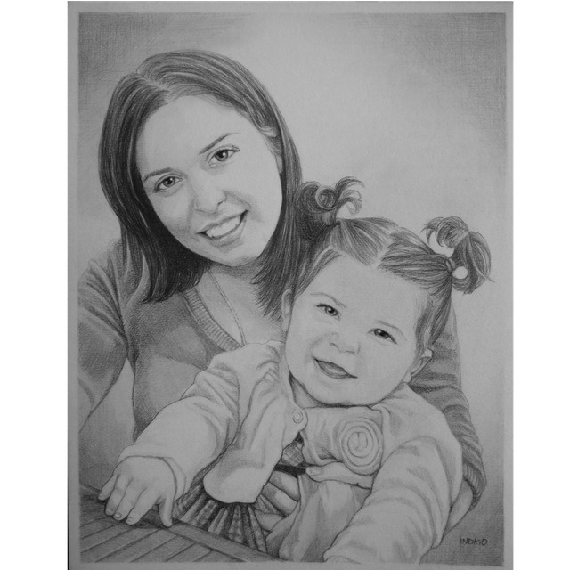 Pencil Sketch Baby Drawing And Mother Steemit