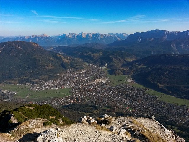 Aussicht über Garmisch