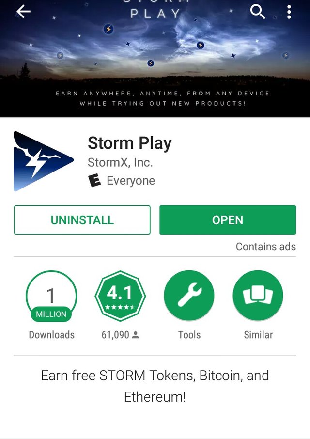 Storm Play Is Good App This Is Best Bitcoin Eraning App Please Open - 