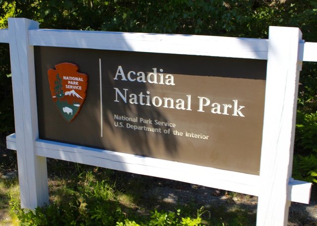 Acadia National Park Signage