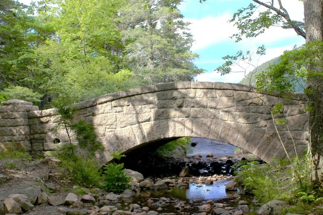 Arch Bridge at Jordan Pond