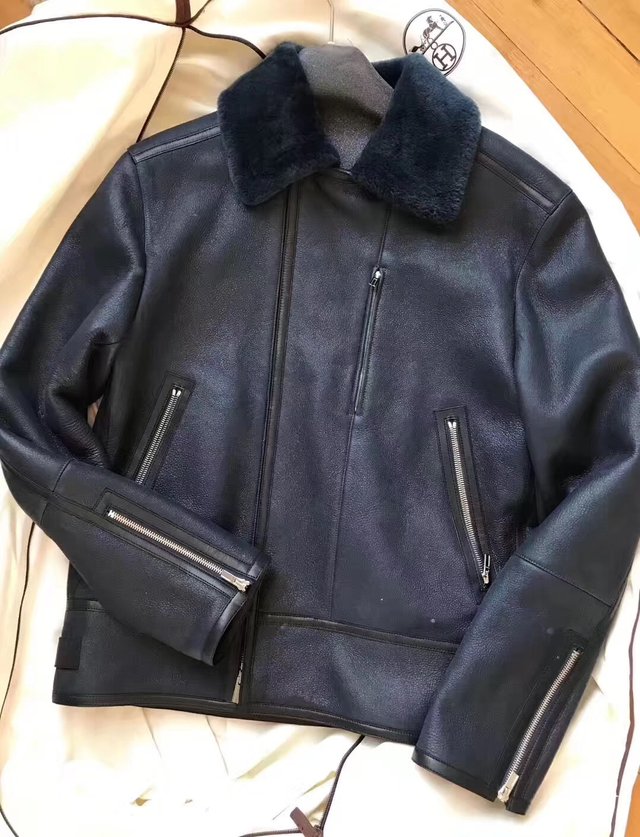 hermes men's leather jacket