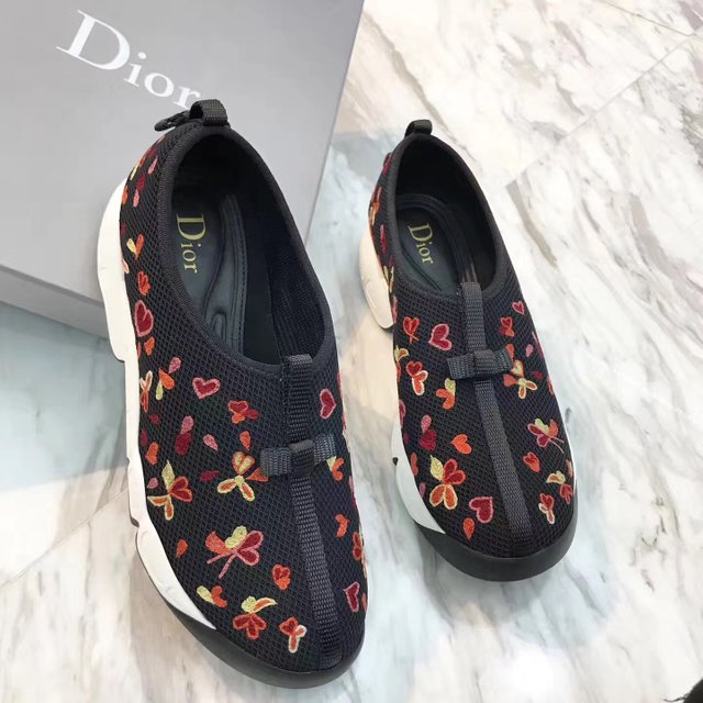dior sneakers flowers
