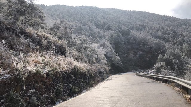 浙江周边区县纷纷下起了鹅毛大雪 温岭下雪了，温岭雪景！