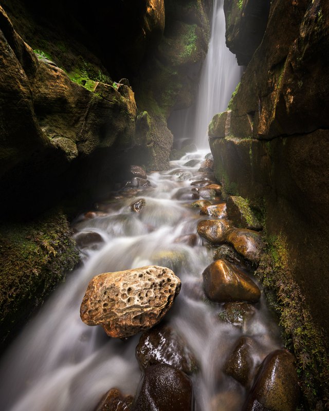 Small Waterfall, Isle of Eigg, Scotland, United Kingdom