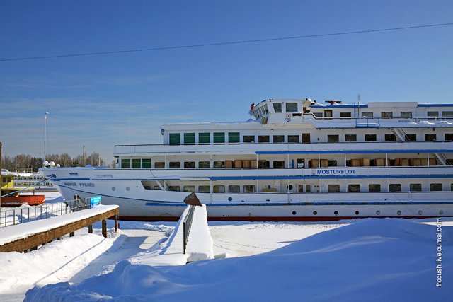 The motor ship "Andrey Rublev"