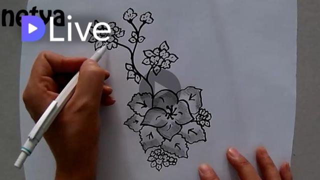 Adim Adim Cicek Deseni Cizimi Step By Step Flower Drawing Steemit