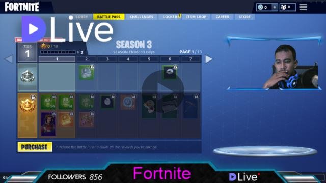 Fortnite shop stream thumbnail