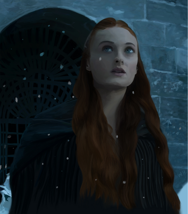 Snow Sansa - a digital painting by I Am Wade
