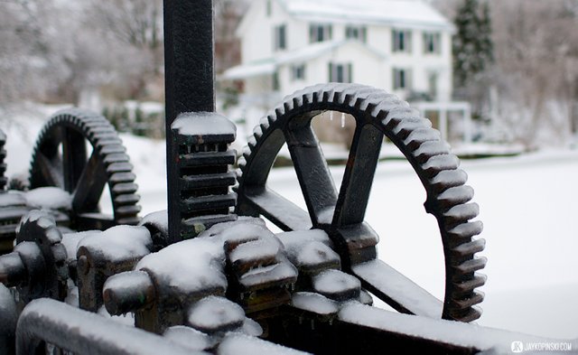 GANANOQUE, CANADA - December 22: Icestorm on December 22, 2013 in Gananoque, Ontario, Canada. - Jay Kopinski