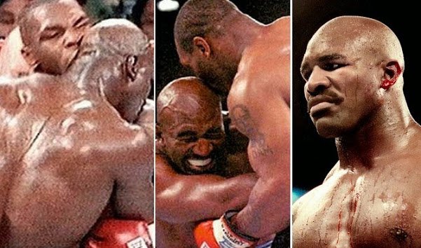 Image result for tyson bites holyfield ear