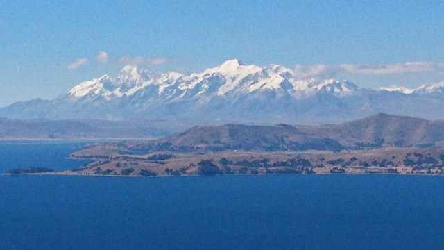 Andes Mountains and Lake Titicaca