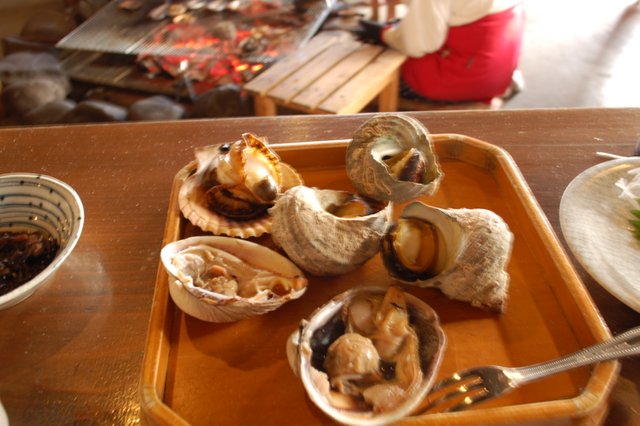 Seafood lunch at Toba, Japan