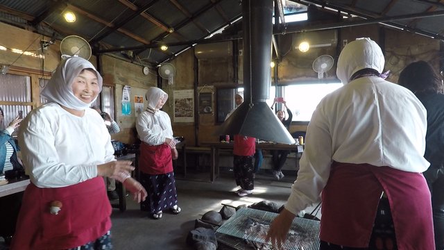 Seafood lunch at Toba, Japan