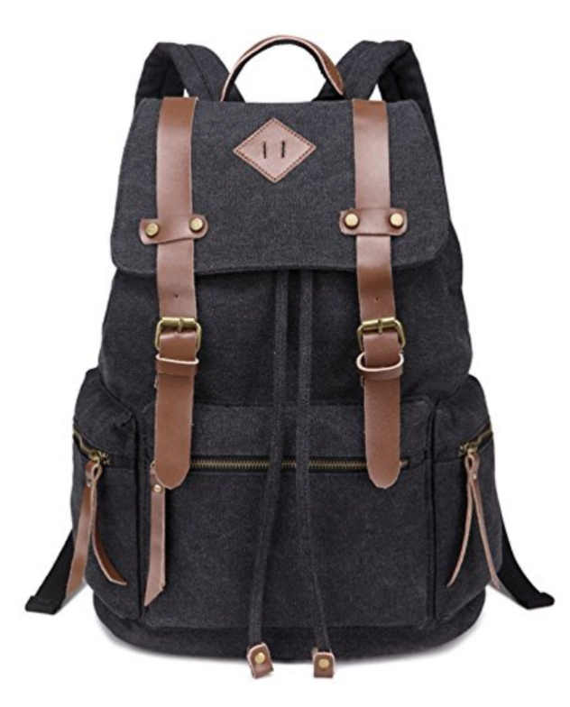 BeautyWill Vintage Canvas Backpack Rucksack