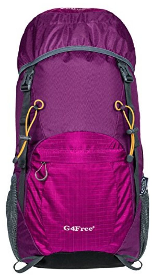 G4Free Large 40L Lightweight Water Resistant Travel Backpack