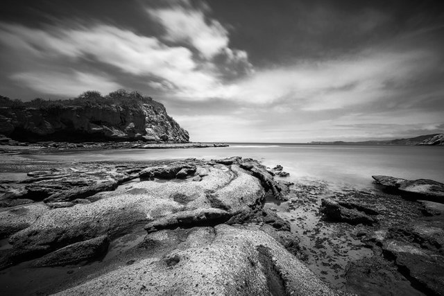 The rocky coast of the Machalilla national park