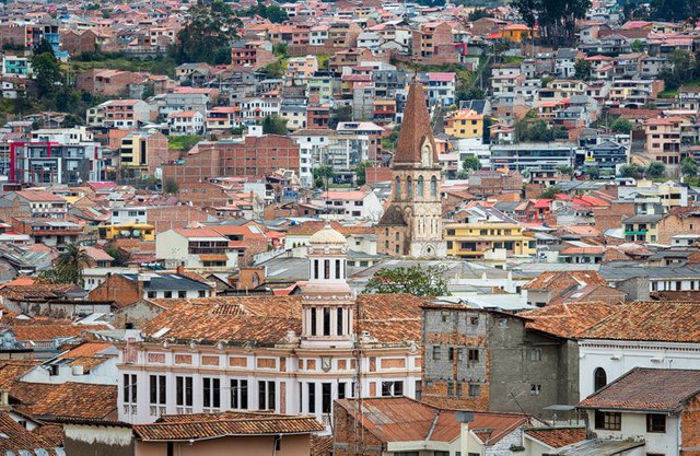 Rooftop view of Cuenca