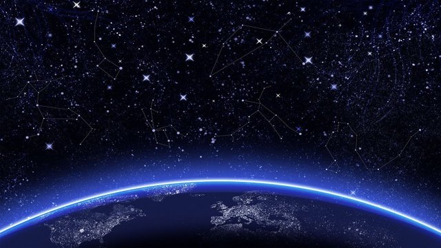 Resultado de imagen de Las constelaciones en el cielo nocturno