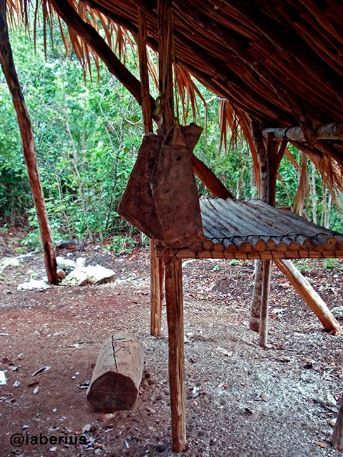 detalle del campamento chiclero