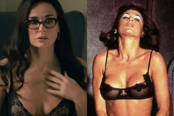 The figure of 54 year old Demi Moore in the new film compared with