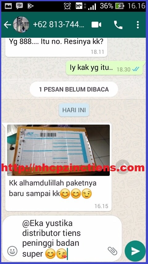 barang tiens sampai tujuan