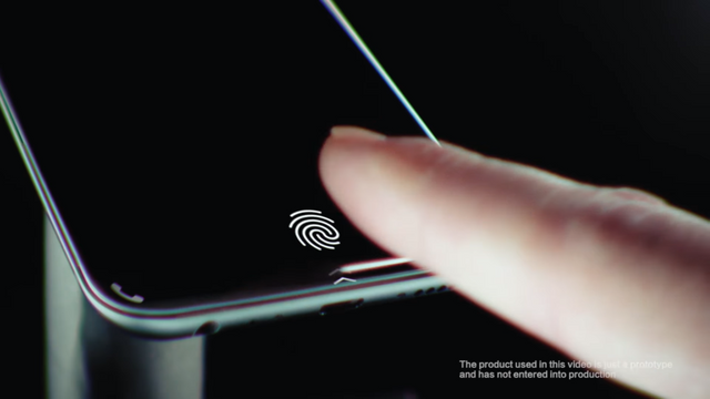 under-screen fingerprint scanner