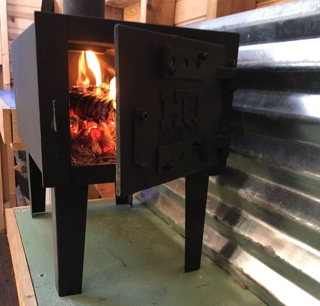 hq issue wood stove