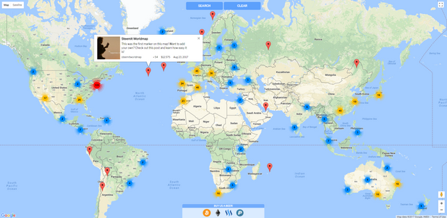 Steemit worldmap