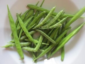 Harvested Cluster Beans Grown in Containers