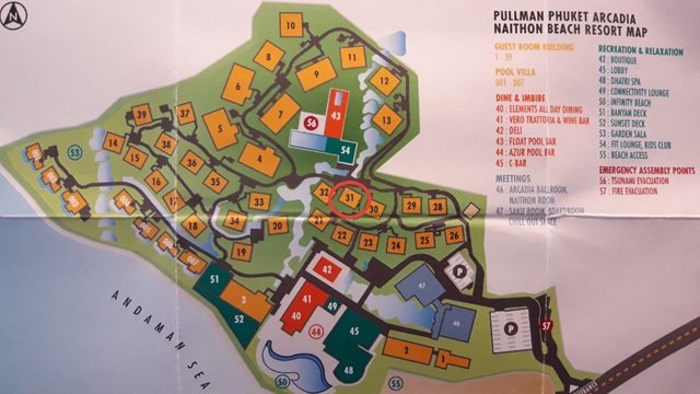 Pullman Phuket Hotel - Map