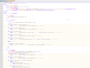 mise en page en php des devis ou des factures