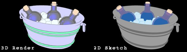 Isle Of Write Treasure Map Beverage Bucket Before and After