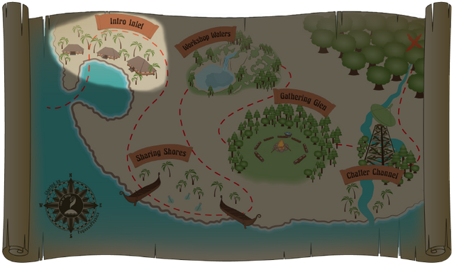 Isle Of Write Treasure Map Intro Inlet