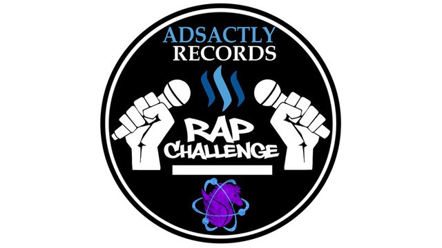 ADSactly Records Steemit Rap Challenge image with PegasusPhysics logo overlayed on the bottom.