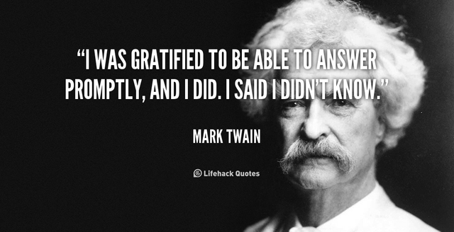Mark Twain on learning